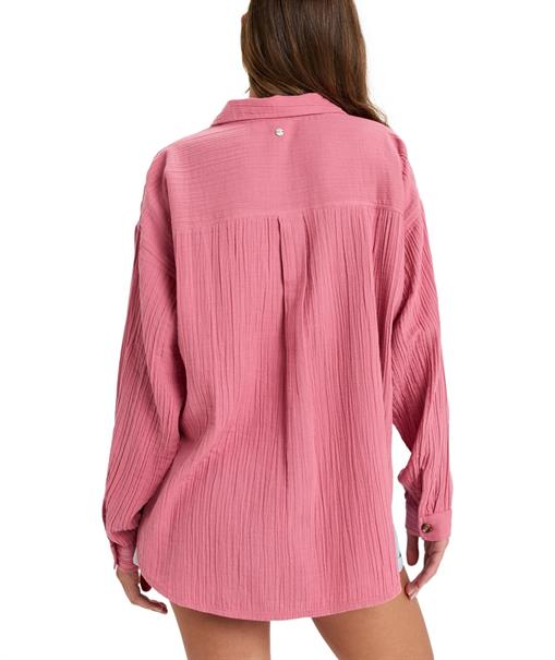 Roxy Morning Time - Oversize Long Sleeves Shirt for Women