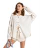 Roxy Morning Time - Oversize Long Sleeves Shirt for Women