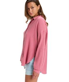 Roxy Morning Time - Oversize shirt met lange mouwen voor dames
