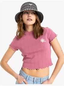 Roxy Pointelle - T-shirt met korte mouwen voor dames