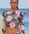 Roxy PRO NOSE RIDE CROP LYCRA - Women L/SL Surf Tee Ra