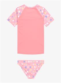ROXY Roxy Dot – Zweiteiliges Rashguard-Set mit kurzen Ärmeln für Mädchen 2–7