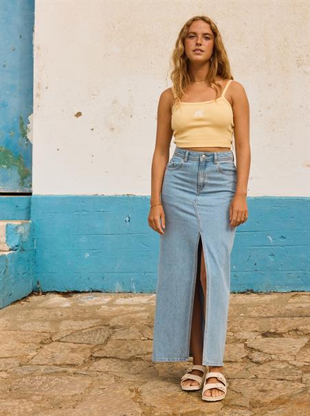 Roxy Sun Winds - Long Denim Skirt for Women
