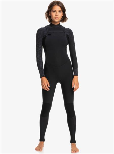 Roxy Swell Series 4/3mm Dames wetsuit met Chest Zip