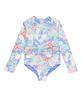 Roxy Tropical Story - Rashguard uit één stuk met lange mouwen voor meisjes 2 - 7
