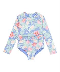 ROXY Tropical Story – Einteiliger Rashguard mit langen Ärmeln für Mädchen von 2 bis 7