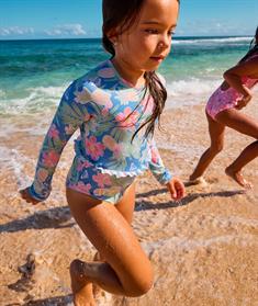 ROXY Tropical Story – Einteiliger Rashguard mit langen Ärmeln für Mädchen von 2 bis 7