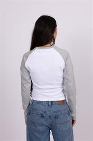 Rusty Norty - Dames T-shirt met lange mouwen en raglanmouwen