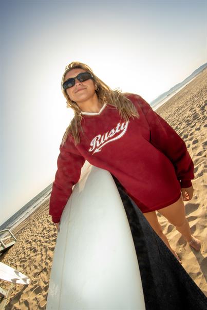 Rusty Rail Logo - Fleece sweater for women