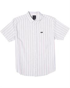 RVCA Cassidy Stripe - Short Sleeve Shirt for Men