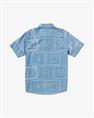RVCA Frame Chambray - overhemd met korte mouwen voor heren
