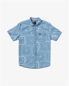 RVCA Frame Chambray - overhemd met korte mouwen voor heren