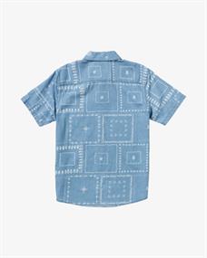 RVCA Frame Chambray - overhemd met korte mouwen voor heren