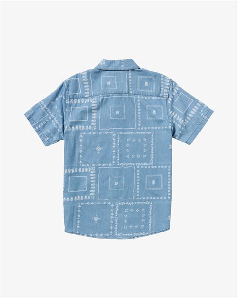 RVCA Frame Chambray - overhemd met korte mouwen voor heren