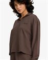 RVCA Glory Waffle - Womens Outdoor Lifestyle Mock Neck Sweater