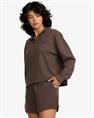 RVCA Glory Waffle - Womens Outdoor Lifestyle Mock Neck Sweater