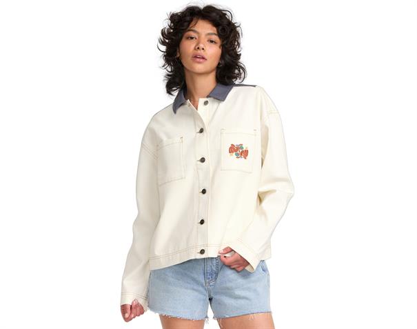 RVCA Lauryn Alvarez - Shacket met lange mouwen voor dames