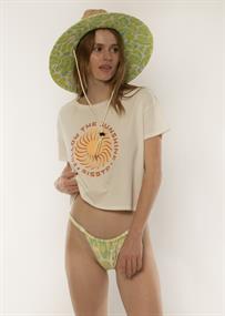 SISSTREVOLUTION FOLLOW THE SUNSHINE CROP SS KNIT TEE - women Short