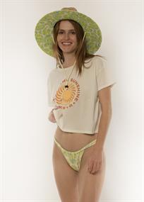 SISSTREVOLUTION FOLLOW THE SUNSHINE CROP SS KNIT TEE - women Short