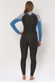 Sisstrevolution SUMMER SEAS CLR BLOCK BK ZIP FULL-Wetsuit Dames