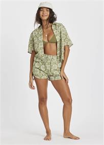 SISSTREVOLUTION What A Vibe - Dames Surf Lifestyle Blouse met Korte Mouwen