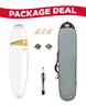 Tahe (BIC) 7'6 Mini-Longboard Surf Package Deal