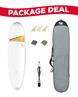 Tahe (BIC) 7'6 Mini-Longboard Surf Package Deal