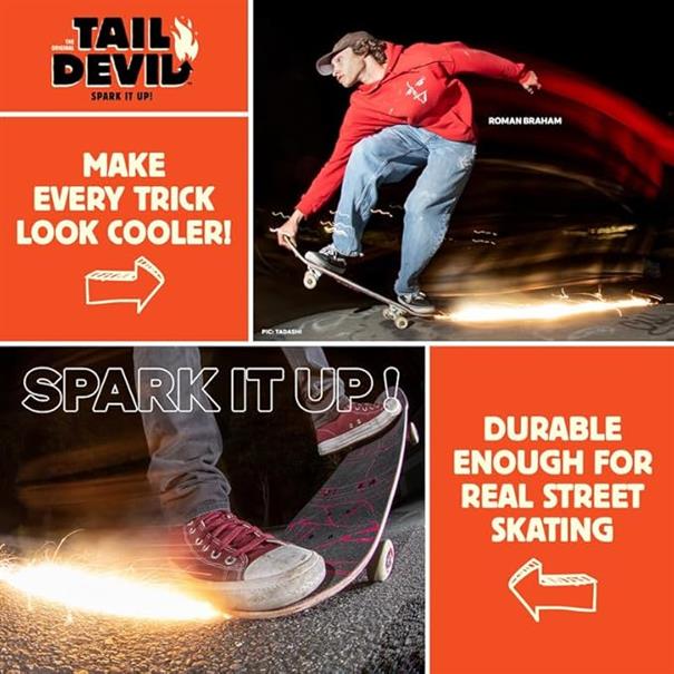 TAIL DEVIL Skateboard Spark Plate