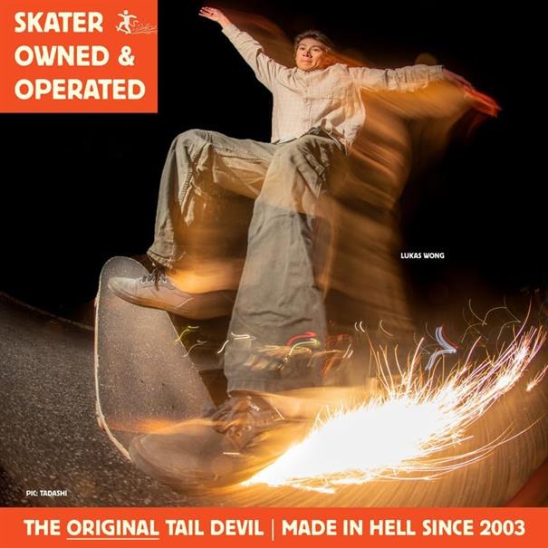 TAIL DEVIL Skateboard Spark Plate