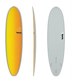 Torq 7'4 Torq Funboard V+ Full Fade Gray + yellow-orang