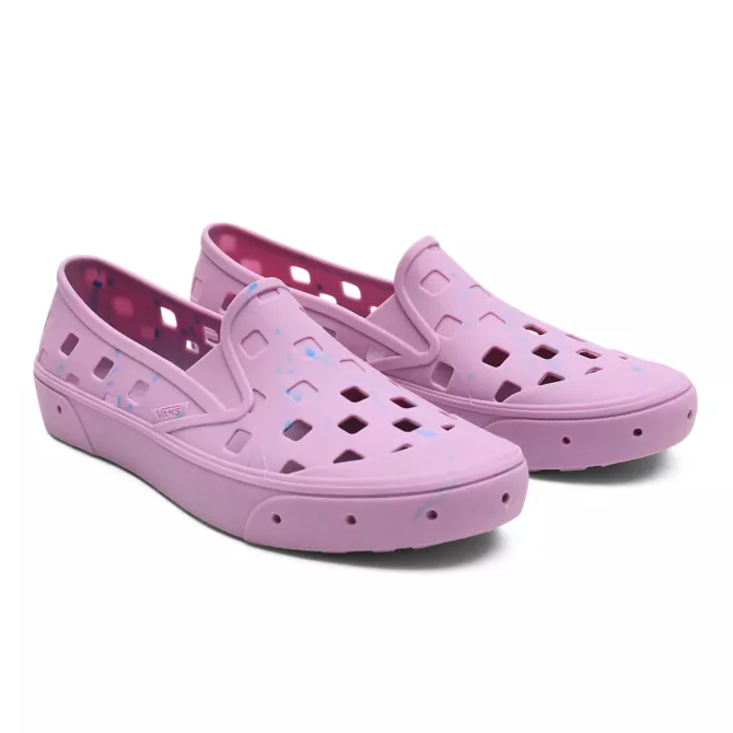 vans trek slip on blue