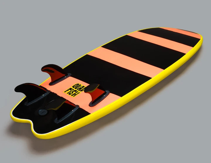 Vision 6'0" Quad Fish Orange