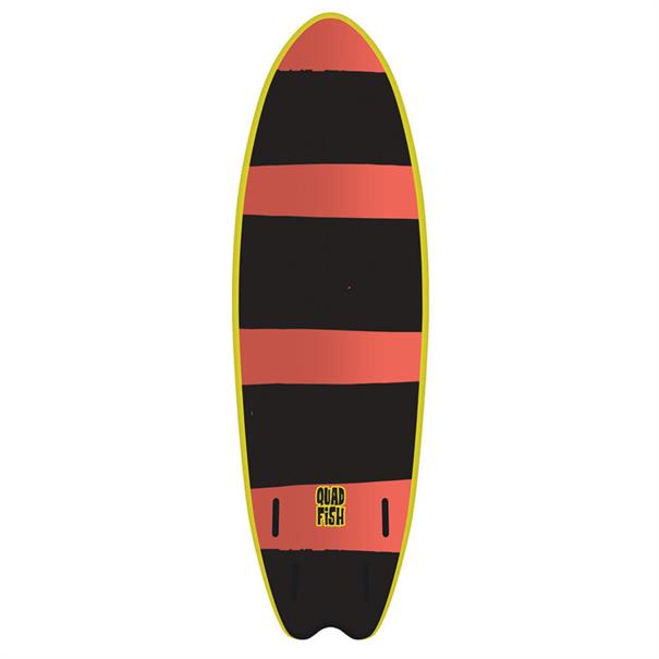 Vision 6'0" Quad Fish Orange