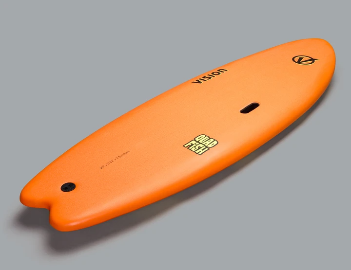 Vision 6'0" Quad Fish Orange