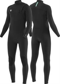Vissla SEVEN SEAS COMP 3-2 FULL CHEST ZIP-BLK wetsuit - Wetsuit Heren