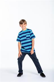 Volcom Big Boys Maxer Stripe Crew Short Sleeve - Boy's t-shirt