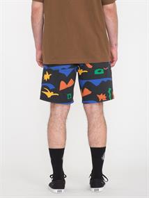 Volcom FA ARTHUR LONGO EW SHORT 18 - MENS ELASTIC WAIST S