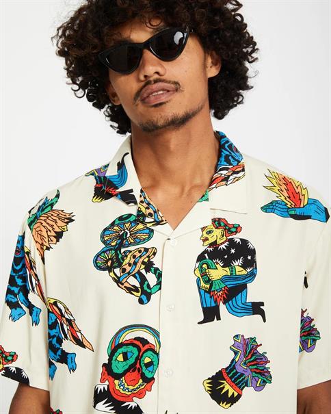Volcom Featured Artist - Bob Mollema - Unisex Overhemd met korte mouwen