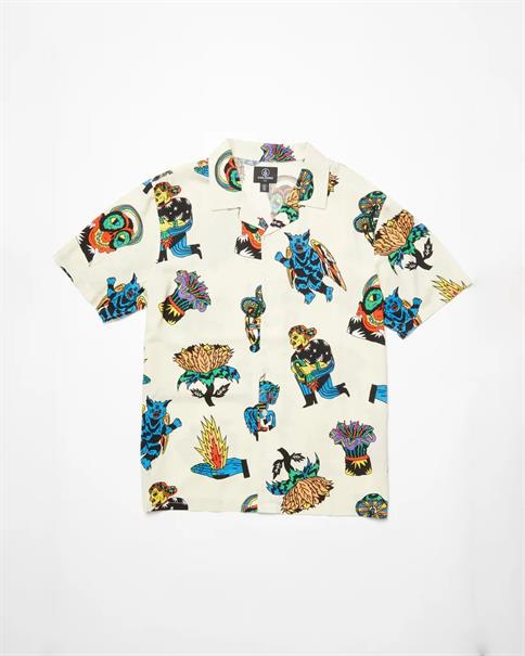 Volcom Featured Artist - Bob Mollema - Unisex Overhemd met korte mouwen