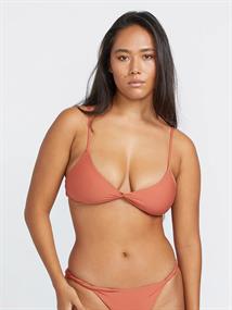 Volcom SIMPLY SEAMLESS VNECK - SWIM CROP TOP