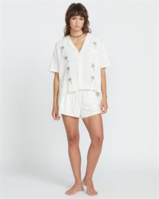 Volcom Sun Stunner - Womens Short Sleeve Blouse
