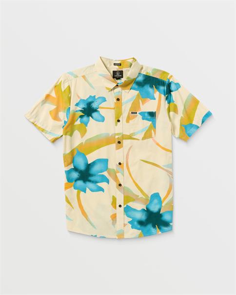 Volcom Tracers Floral - Mens Short Sleeve Blouse